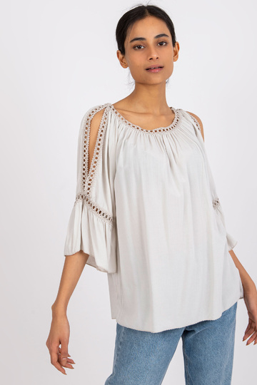 Smėlio spalvos palaidinė su...