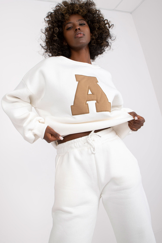 Ecru medvilnės sportinio kostiumo...