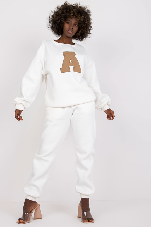 Ecru medvilnės sportinio kostiumo...