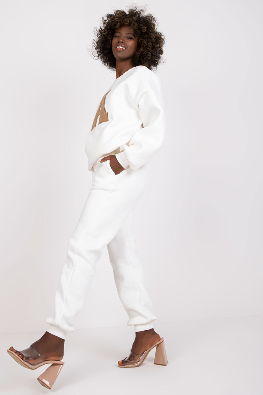 Ecru medvilnės sportinio kostiumo...