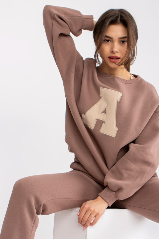 Rudas „Edvige“ megztinis be gobtuvo