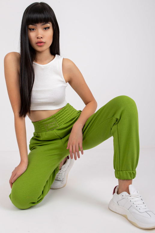 Šviesiai žalios sportinės kelnės su...