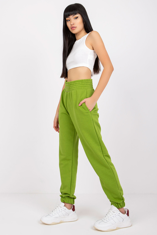 Šviesiai žalios sportinės kelnės su...
