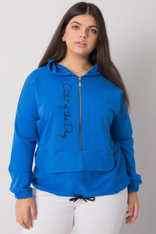 Kaylee Dark Blue plius dydžio megztinis Kaylee Dark Blue plius dydžio megztinis