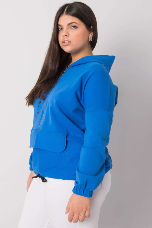 Kaylee Dark Blue plius dydžio megztinis Kaylee Dark Blue plius dydžio megztinis