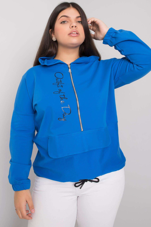 Kaylee Dark Blue plius dydžio megztinis Kaylee Dark Blue plius dydžio megztinis