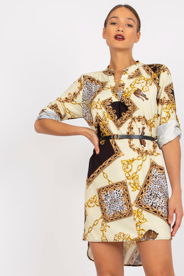 Geltona mini suknelė su...