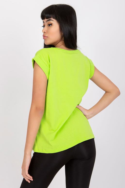 Fluo žalia marškinėliai basic Atlanta...