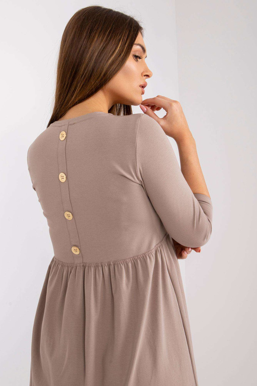 Suknelė-RV-SK-7554.74P-tamsiai smėlio...