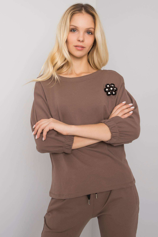 Rudos spalvos medvilninis rinkinys su...