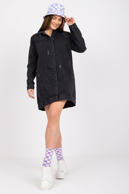 Grafitinė džinsinė striukė su...