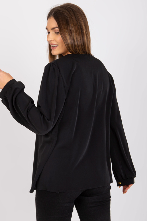 Juoda laisva palaidinė su V formos... Juoda laisva palaidinė su V formos...