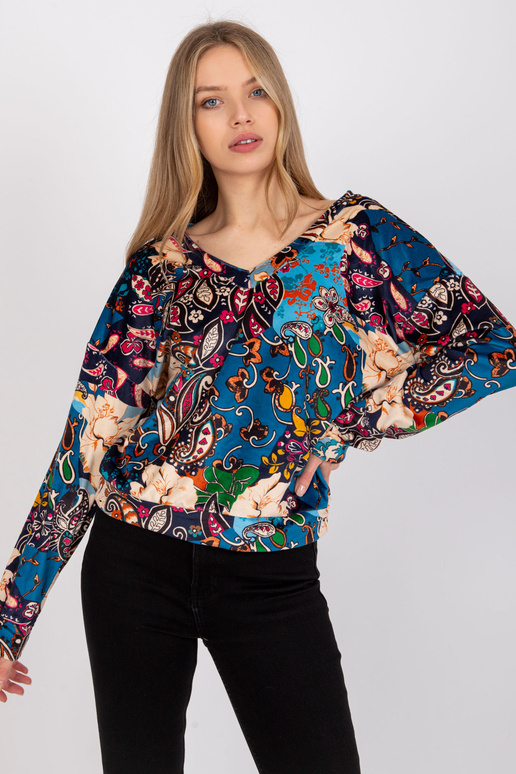 Mėlyna palaidinė su Nicola raštais Mėlyna palaidinė su Nicola raštais