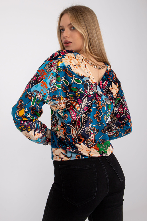 Mėlyna palaidinė su Nicola raštais Mėlyna palaidinė su Nicola raštais