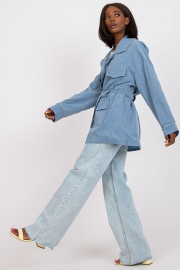 Mėlynas trumpas paltas su... 2