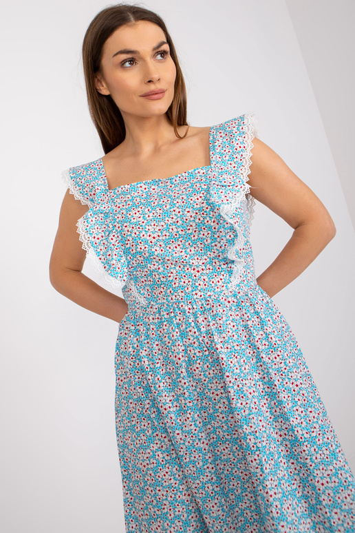 Šviesiai mėlyna medvilninė maxi... Šviesiai mėlyna medvilninė maxi...