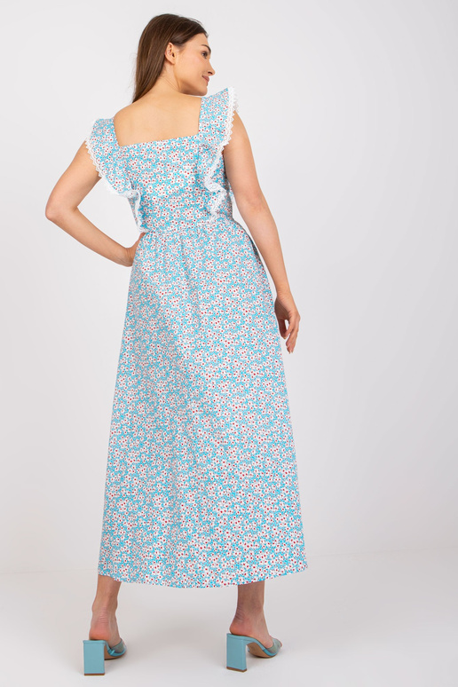 Šviesiai mėlyna medvilninė maxi... Šviesiai mėlyna medvilninė maxi...