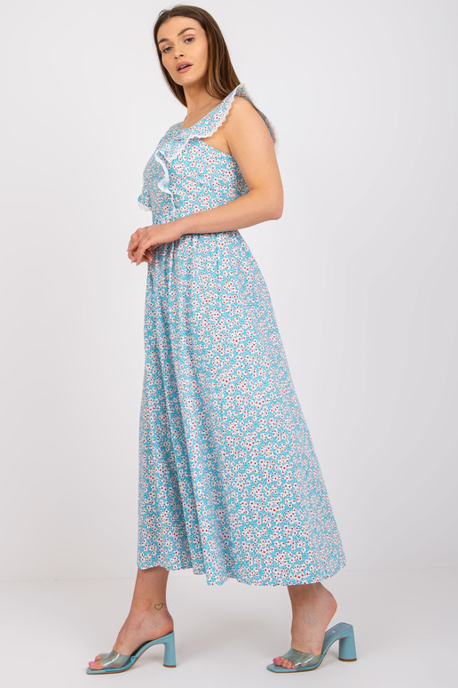 Šviesiai mėlyna medvilninė maxi... Šviesiai mėlyna medvilninė maxi...