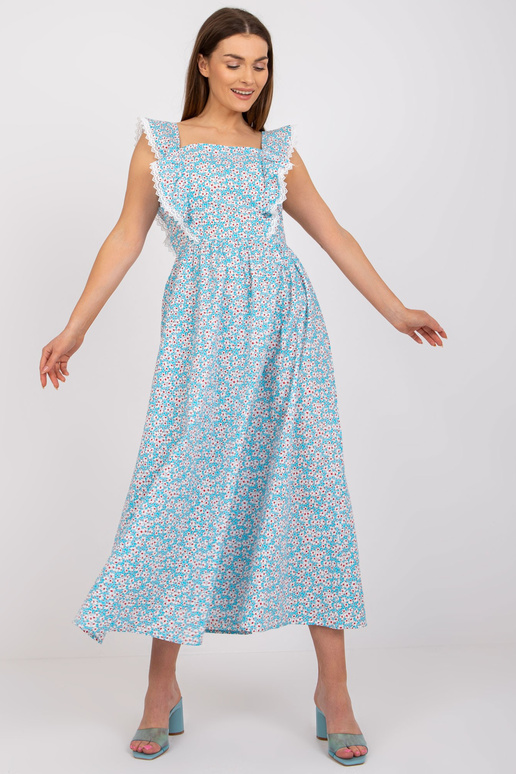 Šviesiai mėlyna medvilninė maxi... Šviesiai mėlyna medvilninė maxi...