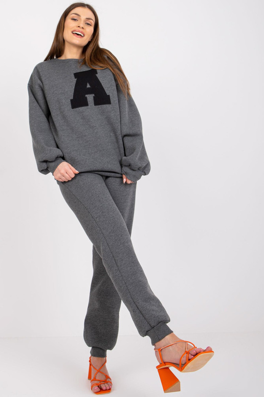 Tamsiai pilkas Melange moteriškas... Tamsiai pilkas Melange moteriškas...