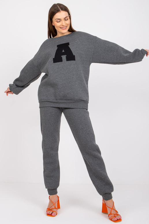 Tamsiai pilkas Melange moteriškas... Tamsiai pilkas Melange moteriškas...