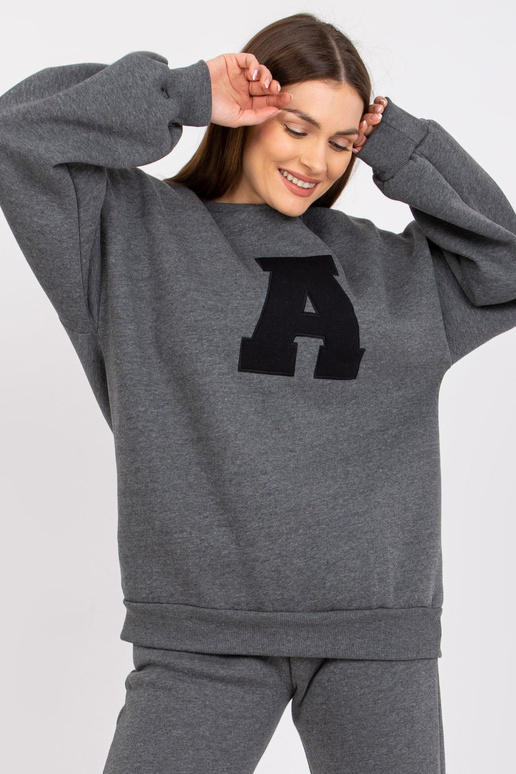 Tamsiai pilkas Melange moteriškas... Tamsiai pilkas Melange moteriškas...