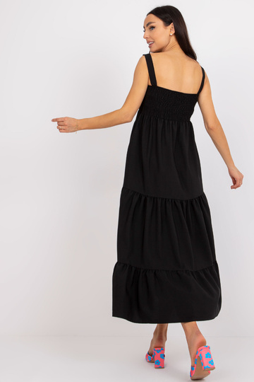 Juoda rauktinė suknelė RUE...