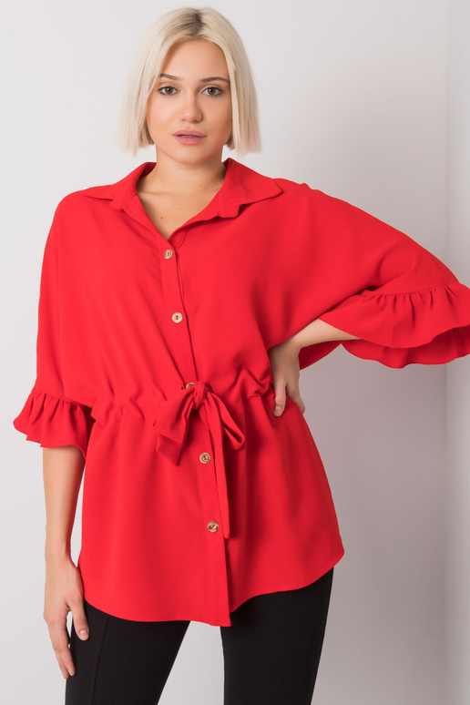 Raudona palaidinė su įrišimu Marcia... Raudona palaidinė su įrišimu Marcia...