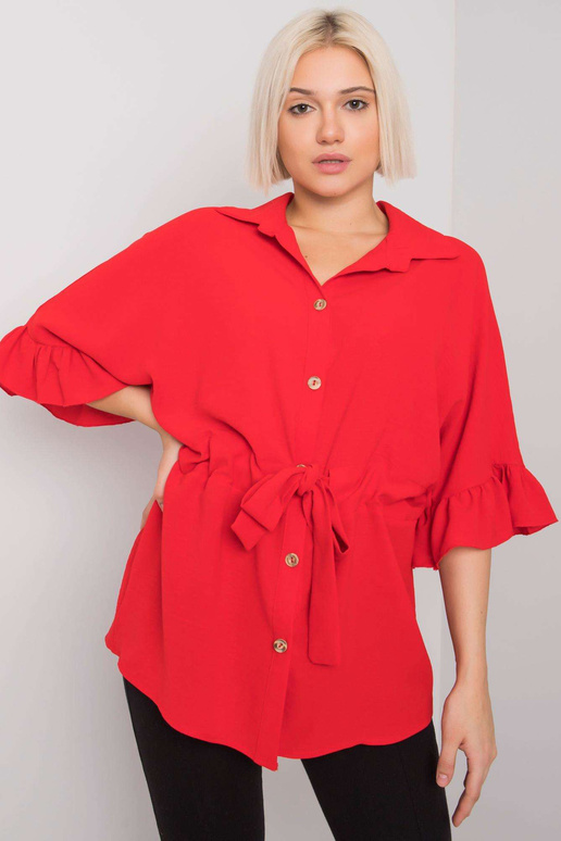 Raudona palaidinė su įrišimu Marcia... Raudona palaidinė su įrišimu Marcia...