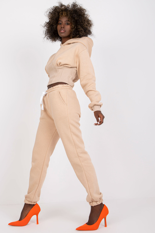 Smėlio spalvos bazinis džemperio...