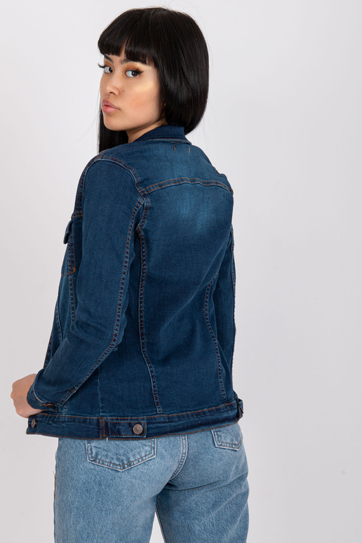 Tamsiai mėlyna moteriška medvilninė...