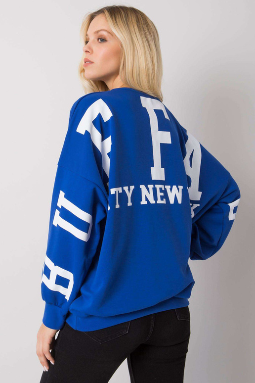 Mėlynas megztinis su Brooke raštu Mėlynas megztinis su Brooke raštu