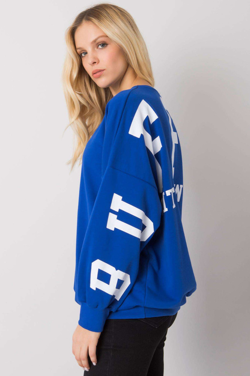 Mėlynas megztinis su Brooke raštu Mėlynas megztinis su Brooke raštu