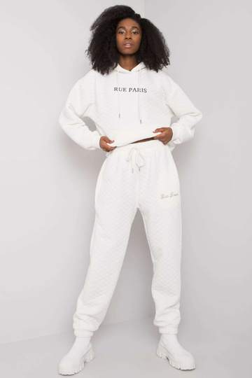 Ecru sportinės kelnės su... 2