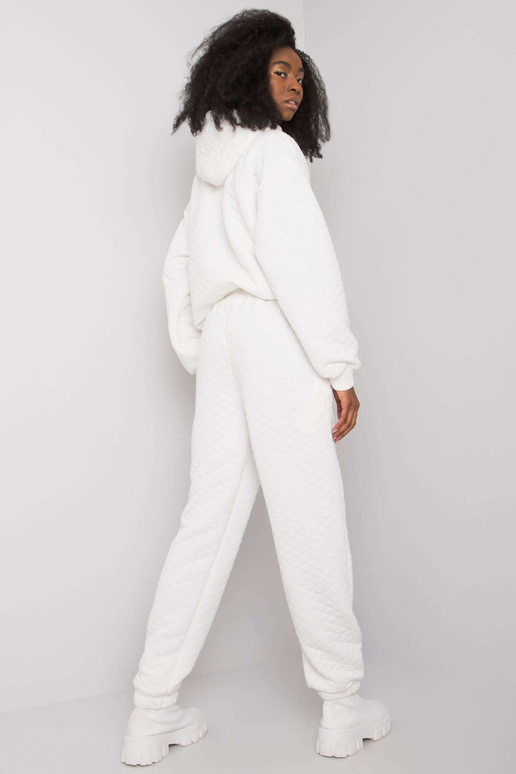 Ecru sportinės kelnės su skiautine...