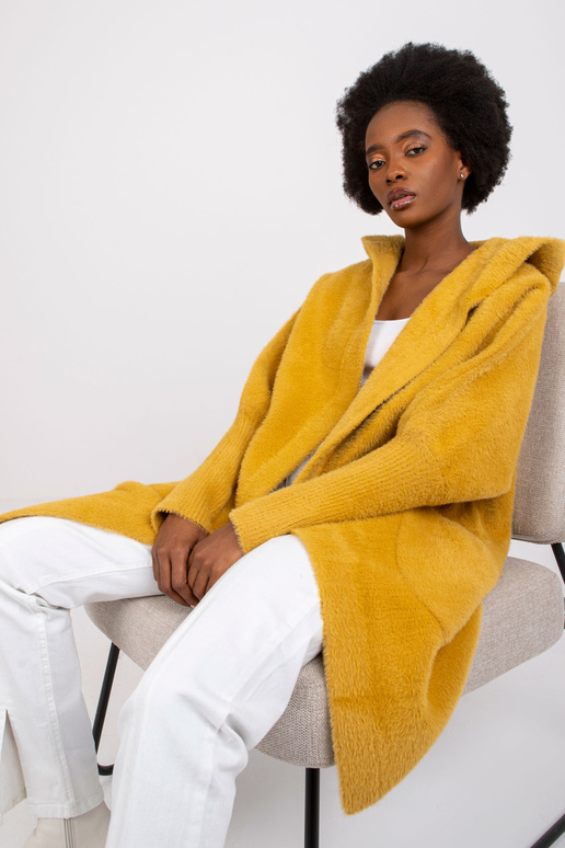 Carolyn geltonas alpakų paltas su...