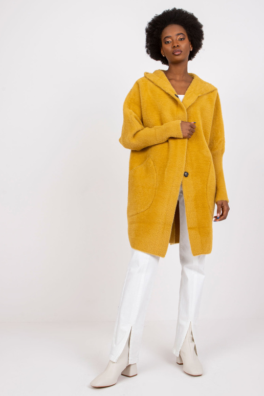 Carolyn geltonas alpakų paltas su...