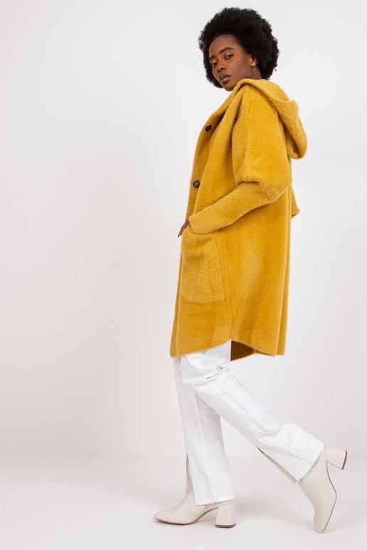 Carolyn geltonas alpakų paltas su...