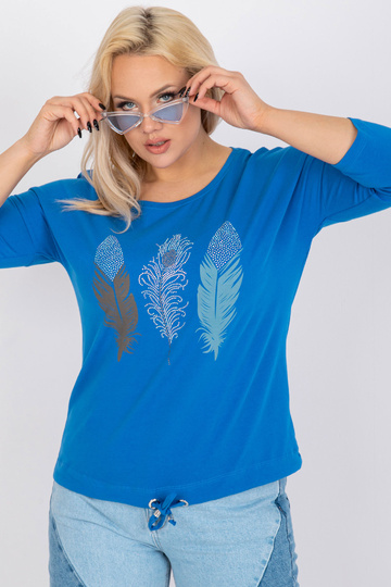 Tamsiai mėlyna plius dydžio...