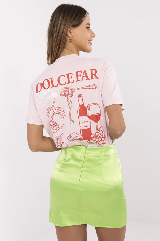 Fluo žalias raukuotas sijonas su...