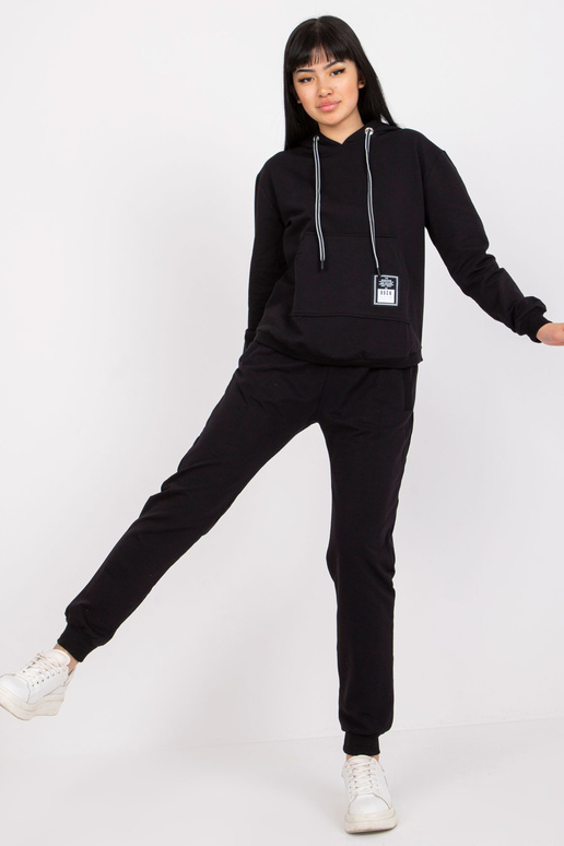 Mariami Black Cotton Sweatsuit... Mariami Black Cotton Sweatsuit...