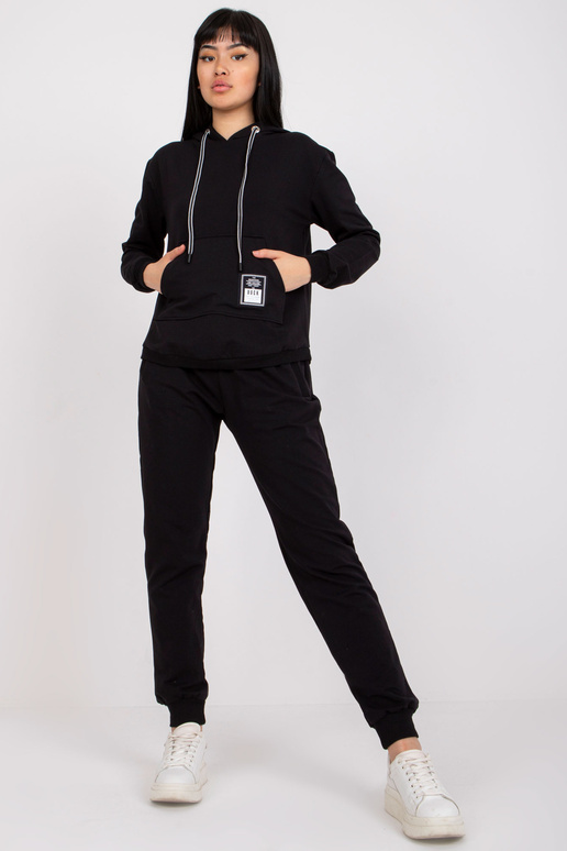 Mariami Black Cotton Sweatsuit... Mariami Black Cotton Sweatsuit...