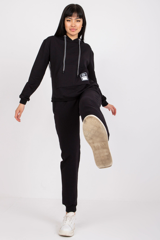 Mariami Black Cotton Sweatsuit... Mariami Black Cotton Sweatsuit...