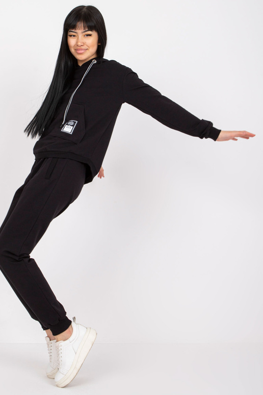 Mariami Black Cotton Sweatsuit... Mariami Black Cotton Sweatsuit...