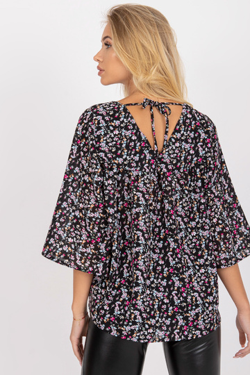 Juoda laisva palaidinė su... 2