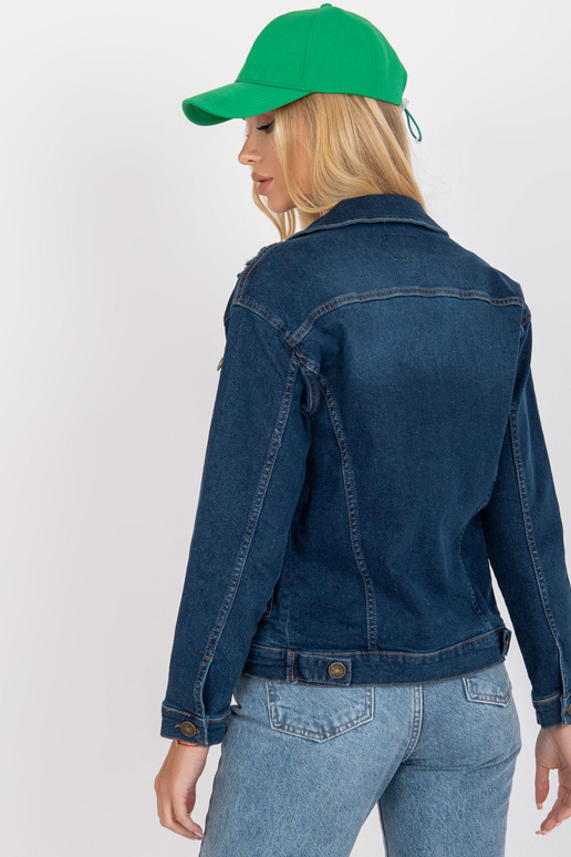 Tamsiai mėlyna moteriška džinsinė...