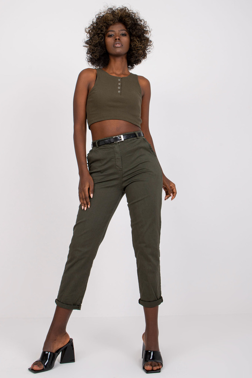 Moteriškos chaki spalvos medvilninės...