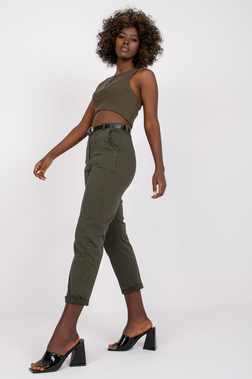 Moteriškos chaki spalvos medvilninės...