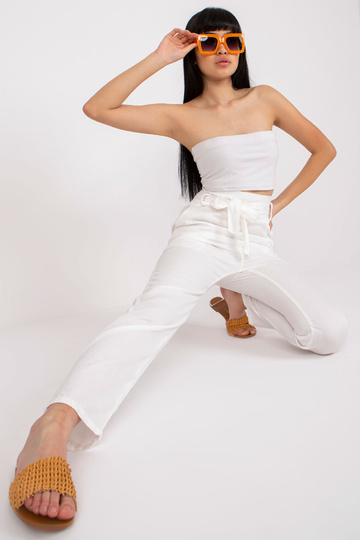 Ecru moteriškos audinio...