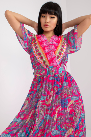 Rožinė klostuota vieno...